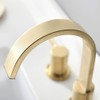 Phiestina 8 Inch 3 Hole 2 Handle Waterfall Widespread Brushed