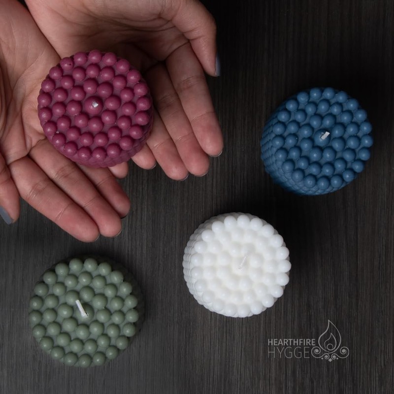 Hearthfire Hygge Bubble Candle Soy Candle Sets | Unscented Mini