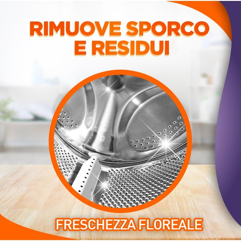 Sole Cura Lavatrice Freschezza Floreale, Confezione da 1 Cura Lavatrice