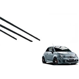 FIAT 500 Abarth 500 595 Compatible Wiper Replacement Rubber Genuine Replacement Front Rear Set Driver Passenger Size Rubber