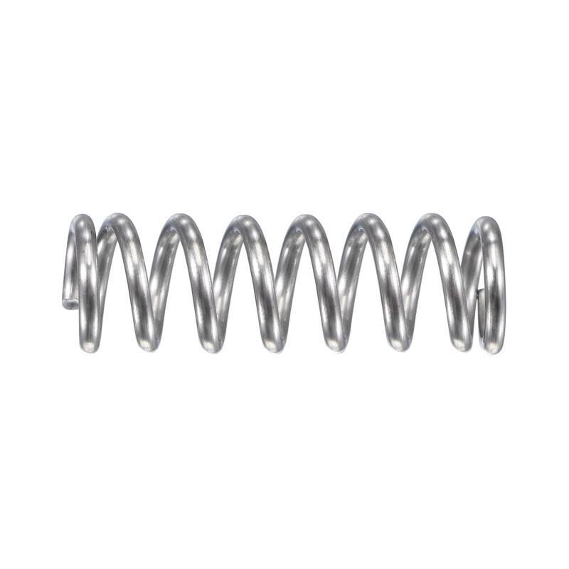 sourcing map Compression Spring,304 Stainless Steel,8mm OD,1.2mm Wire Size,16.3mm Compressed