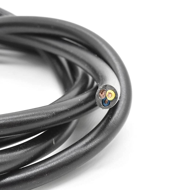 3 m cable, black, 3 x 1.5 mm², flexible, H05VV-F