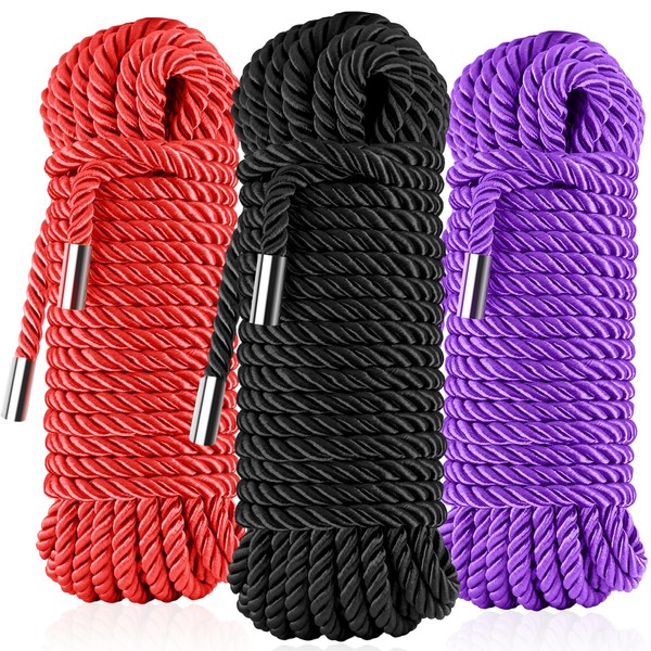 Silky Soft Braided Nylon Rope - Skin-Friendly & Durable Satin