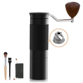 YISH Manual Coffee Bean Grinder, Hand Coffee Grinder 25g Capacity Adjustable Coffee Metal Grinder, Stainless Steel Conical Burr Coffee Grinders, Coarseness Adjustable Settings for Aeropress, Espresso