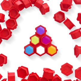 Tattoo Ink Silicone Pigment Cup 200Pcs/Set Suitable for Makeup Painting and Tattoo (RED)