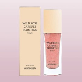 Wild Rose Capsule Plumping Serum 30ml x 1 Moisturizing, Radiant, Volume, Anti-Aging Essence Rose Oil Meditherapy / 와일드 로즈 캡슐 플럼핑 세럼 30ml 1개 보습 광채 볼륨 안티에이징 에센스 장미오일 메디테라피