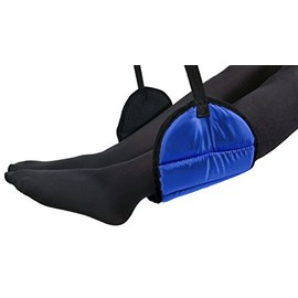 Sleepy Ride - Airplane Footrest Made with Premium Memory Foam - Airplane Travel Accessories - Helps to Prevent Swelling and Soreness - Provides Comfort for Shorter Legs (Royal Blue)