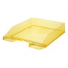 Han Standard C4 Size Stackable Letter Tray - Transparent Yellow