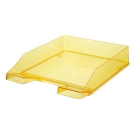 Han Standard C4 Size Stackable Letter Tray - Transparent Yellow