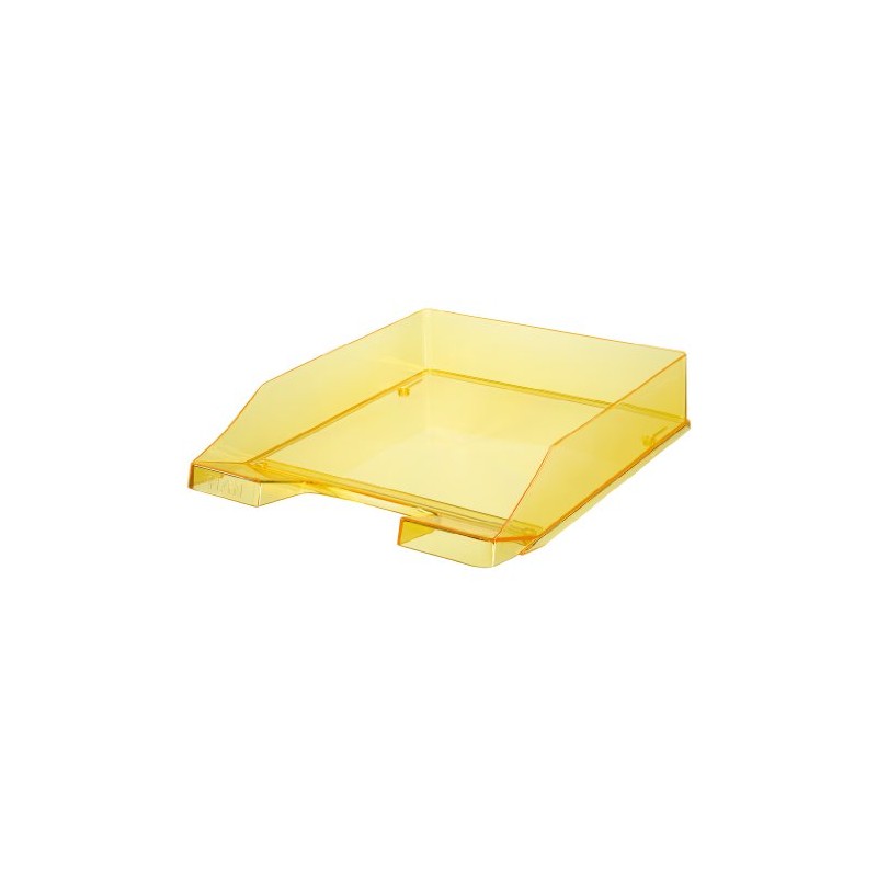Han Standard C4 Size Stackable Letter Tray - Transparent Yellow