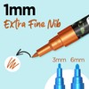 Chalkola Extra Fine Tip Metallic Chalk Markers (10 Pack, 1mm