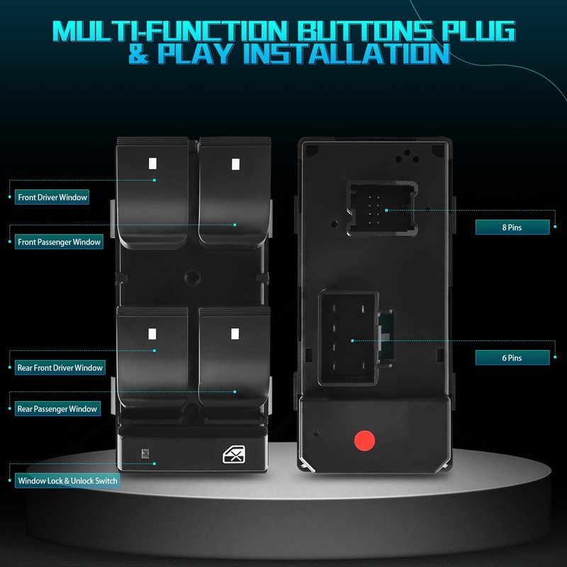 PUENGSI Driver Side Master Power Window Switch for GMC Acadia