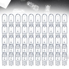 TAYCZGQL 50 Pack 12v 5w Bulb LED Wedge Base Light Bulbs for Under Cabinet Lighting Ramp Counter Lighting House Number Lights Tiny 12 Volt Two Prong Bulbs Suitable for Indoor Small Spaces