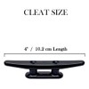 SweetSerenade 4Pack 4 Inch Black Boat Cleat Kayak Cleats Boat