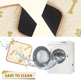 Niuoppy 4pc Guinea Pig Cage Liners, Pet Guinea Pig Pee Pads Washable, Absorbent Guinea Pig Bedding Mat Pad for Small Animals, 30cmx30cm (Grey+Yellow)