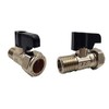 Aumix 15mm x 12mm Isolating Valve with Handle UK Compression