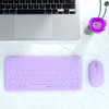 Mini Computer Wireless Keyboard and Mouse Combo, UBOTIE Colorful Compact