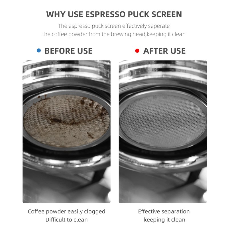 MHW-3BOMBER 58.5 mm Espresso Puck Sieve Metal Coffee Filter Reusable