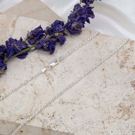 Tuscany Silver Women's Sterling Silver 1.8 mm Diamond Cut Rope Chain Necklace of Length 51 cm/20 Inch