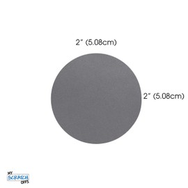 Scratch Off Sticker 2 inch Silver Round Labels for DIY Make Your Own Lottery Raffle Ticket Games 250 Pack My Scratch Offs