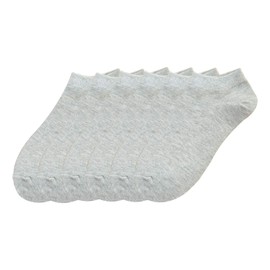 YMWALK Women Socks Comfortable Cotton Casual Socks Low Cut Ankle Socks Breathable Liner Short Crew Socks for Running Walking Fitness Outdoor Sports-Gray