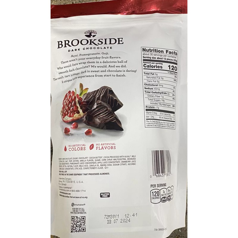 Brookside Dark Chocolate Pomegranate Candy 32 Oz Bag - FREE