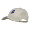 e4Hats.com Indiana State Flag Map Embroidered Washed Cap - Stone