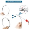 Fowecry Stainless Steel Hose Clamp Strap with Fasteners Worm Clamp