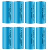 (8 PCS) 16340 Battery CR123A 700mAh Rechargeable Lithium Battery 3.7