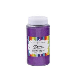 Craft and Party, Craft Glitter for Craft and Decoration 1 Pound Bottled (Ultra Fine - 1/128", 0.008", 0.2mm, Purple)