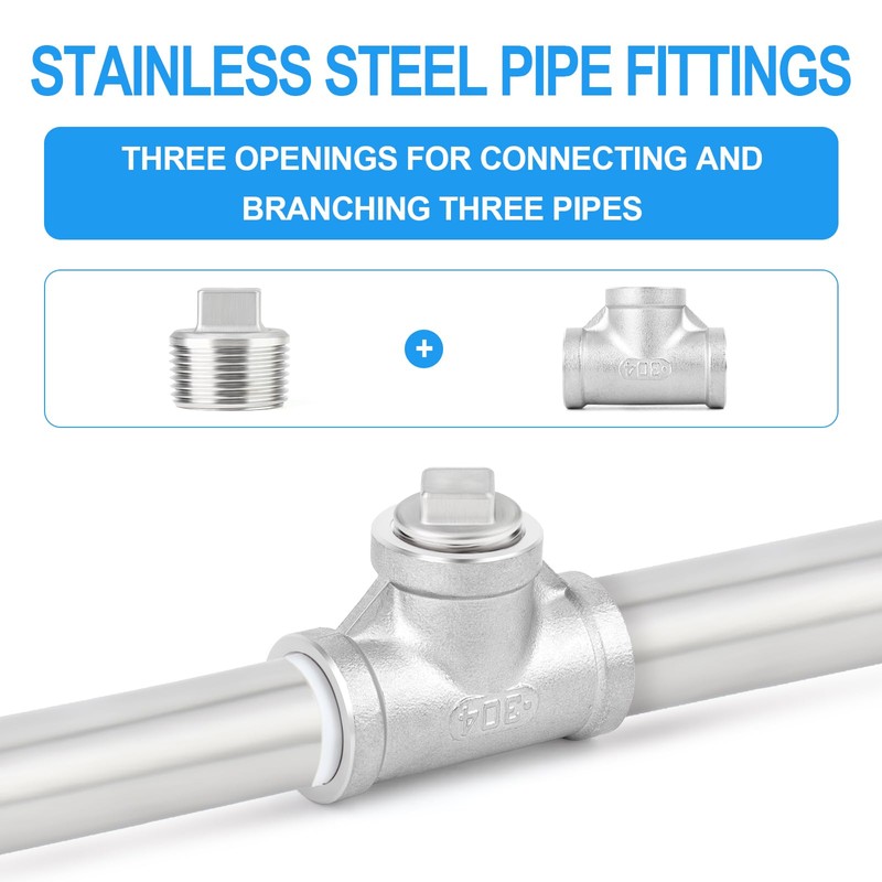 ERGAOBOY 2 Pcs 1" BSP Male Outer Square Thread Socket