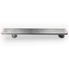 Neodrain 36-Inch Offset Side Outlet Linear Shower Drain with Quadrato