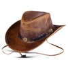 HADZAM Leather Cowboy hat Shapeable into Outback hat, Australian Hats