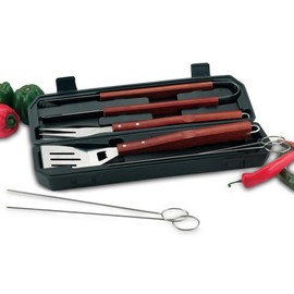 Chef-Master KTBQ7 8 Piece Barbeque Set in Carrying Case