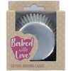 Baked with Love Silver Foil Baking Cases, Foil Baking Cups,