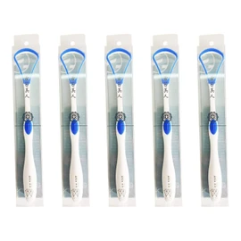 Tongue Moss Bijin Dr T's Tongue Cleaner (Set of 5 Blue)