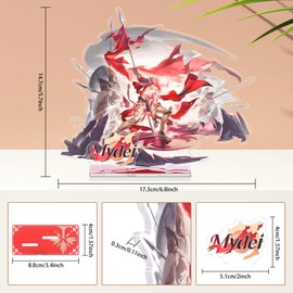 Honkai Star Rail HD Large Format Display Stand Premium Anime Acrylic Figure for Collectors (Mydei)