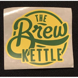 BREW KETTLE Ohio Green Yellow STICKER decal craft beer brewery Cleveland NEW