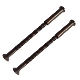 M4 Door Handle Screws BONZE with Bolt Connecting Sleeve Male to Female for Door Handle, Knobs Escutcheons and Others (Pack of 2)