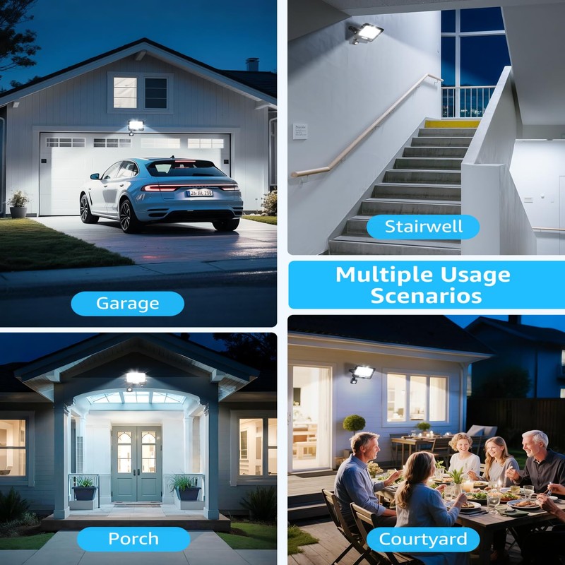 Aigostar PIR Outdoor Sensor Light, 30W Motion Sensor Flood Lights,