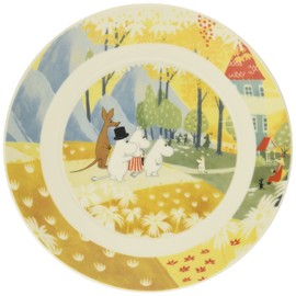 Yamaka Shoten MOOMIN MM3204-330 "Luonto" Plate, Plate, 7.7 inches (19.5 cm), Moomin House, Microwavable, Moomin Scandinavia, Made in Japan
