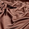 Shannon Fabrics Silky Satin Charmeuse Solid Fabric, Chocolate, Fabric by
