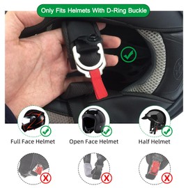 URLWALL 1pcs Helmet Quick Release Buckle Replacement Kit, All Stainless Steel Ratcheted Helmets for Chin Strap Up to 1", Motorcycle Helmets Accessories, Compatible with Half, 3/4, Full Face Helmet