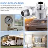Carvedexquisitely Rv Faucet Adapter,NPT 1/2" to Compression 3/8" Reducer Faucet