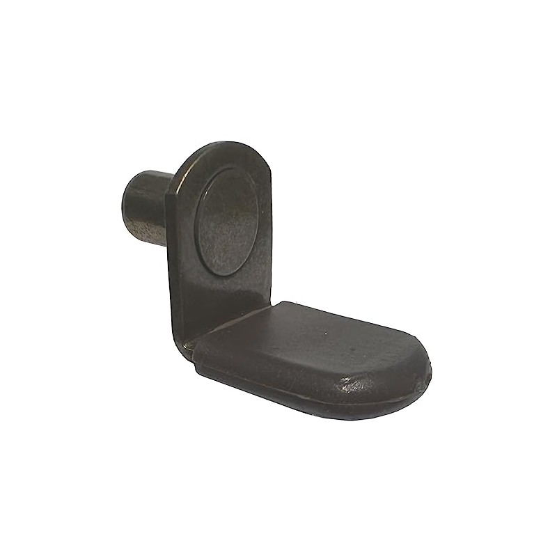 1/4" Glass Shelf Support Pegs w/Brown Vinyl Sleeve | Bracket
