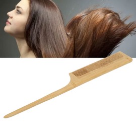 Peine de bambú para Barba, Peine para el Cabello Profesional para el Hogar, Peluquería, Dientes Suaves, Peine para Desenredar el Cabello, Herramienta de Peinado para Hombres y