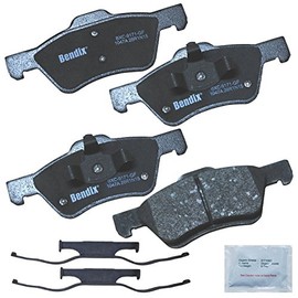 Bendix Priority1 CFC1047A Ceramic Front Brake Pads for Ford Escape 2012-2006, Mercury Mariner 2009-2006