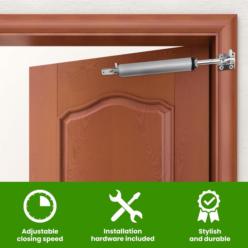 Heavy-Duty Pneumatic Storm Door Closer, Screen Door Closer, Pneumatic Door