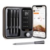 Wireless Meat Thermometer Digital with 4 Probes, Food Kitchen Thermometer
