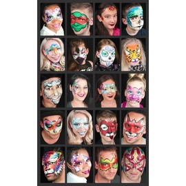 GRIMAS Pearl Water Make-Up Theatre Make-Up Children's Make-Up Palette Make-up Instructions